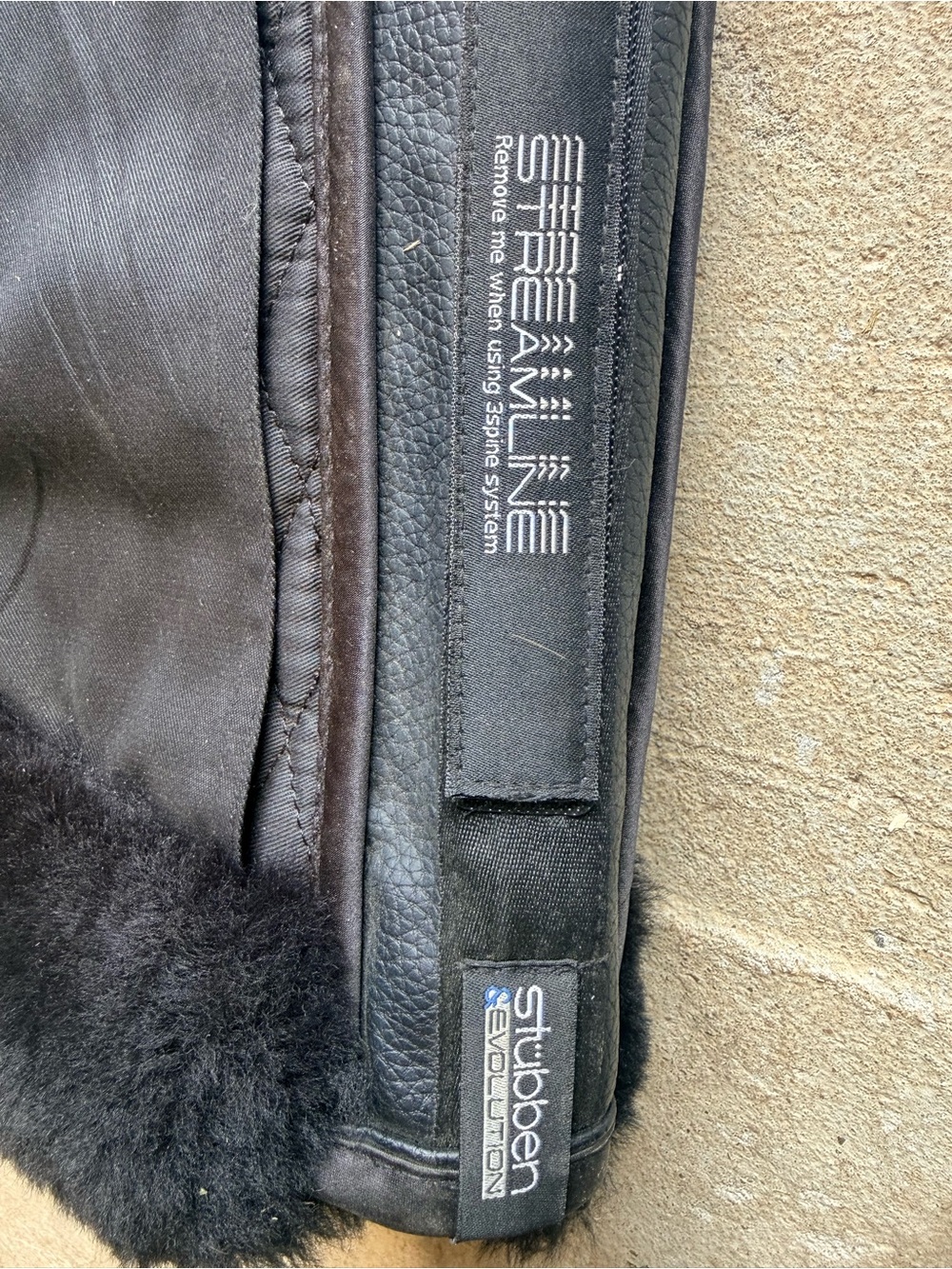 Stubben Streamline Adjuster Lambswool Jumping Half Pad - Large - Picture 6 of 6